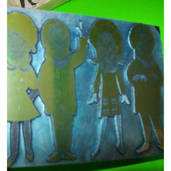 Vintage Metal Wood Printers Stamp Plate Gordens Alley ? Atlantic City New Jersey - Picture 5 of 6